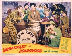 Spike Jones, Red Ingle, and Del Porter in Breakfast in Hollywood (1946)