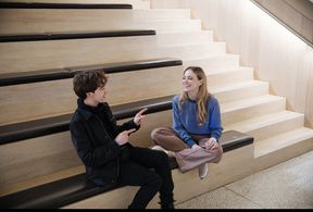 Katie Clarkson Hill and Alex Lawther in 'Spark'