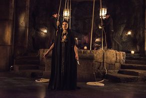 John Barrowman, Françoise Yip, and Stephen Amell in Arrow (2012)