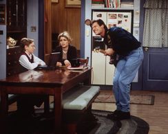 Christopher Castile, Staci Keanan, and Sasha Mitchell in Step by Step (1991)