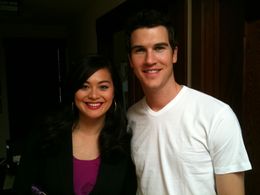 With Ben Bledsoe on the set of No One Will Know