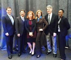 White House Press Core Reporters at the unveiling of Frank Underwood's (Kevin Spacey) at the Smithsonian Portrait Galler