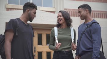 Tom Williamson, Nadja Sofi, and Kahlil Simplis in BSU: Black Student Union (2017)