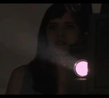 Marlen Uribe on set of Matt Kivel’s Music Video