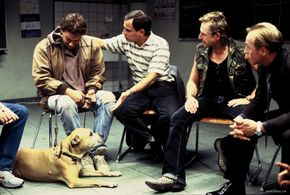 Moritz Bleibtreu, Martin Feifel, and Martin Semmelrogge in Agnes and His Brothers (2004)