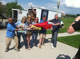 Super Team of Harvest Creative & MEIJER Stores wrapping the MEIJER commercial shoot with superboy JP VANDERLOO. Here is 