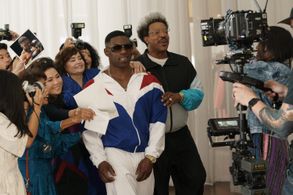 Russell Hornsby and Trevante Rhodes in Mike: Meal Ticket (2022)