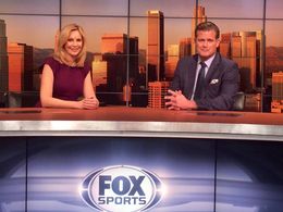 Avis Wrentmore delivering the News For Fox Sports