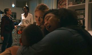 Sabrina Gennarino, Amanda Warren, Nikki Tomlinson, and Jannette Sepwa in The Purge (2018)