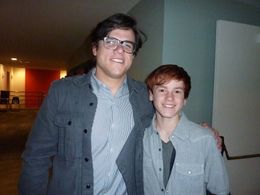 Justin Tinucci and Director Lou Howe at the screening of My First Claire.