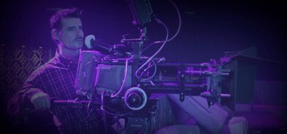 Tiago Mesquita shooting on set.