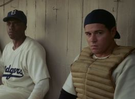 Still of Chadwick Boseman and Derek Phillips in 42