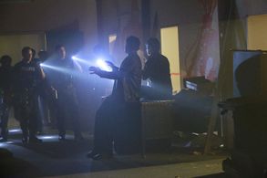 Adam Baldwin, Jon Huertas, Seamus Dever, and Nathan Fillion in Castle (2009)