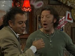 Jimmi Harkishin and Ian Reddington in Coronation Street (1960)