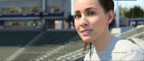 A still of Lisa Solberg in FIFA 18 THE JOURNEY