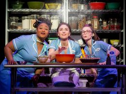Charity Ange'l Dawson, Sara Bareilles, and Caitlin Houlahan in Waitress
