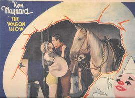 Ena Gregory, Ken Maynard, and Tarzan in The Wagon Show (1928)