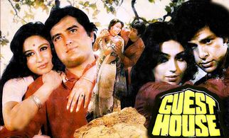 Vijayendra Ghatge, Madhu Kapoor, Premkrishen Malhotra, and Padmini Kapila in Guest House (1980)