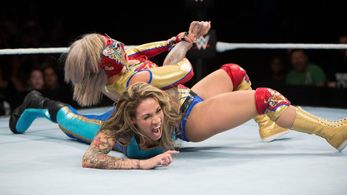 Jasmine Benitez and Ernestina Sugehit Salazar in WWE: Mae Young Classic Women Tournament (2017)