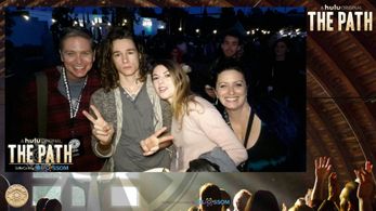 Lauren Patrice Nadler with Kyle Allen at the Los Angeles Screening of The Path