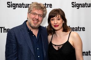 Annie Tippe and Dave Malloy at the premiere of 