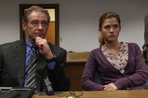 Anna Marie Dobbins and Danny Vinson on set of Dropped.