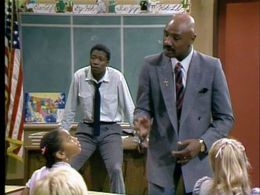 T.K. Carter, Marvelous Marvin Hagler, and Cherie Johnson in Punky Brewster (1984)