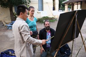 Rupert Boneham and Laura Boneham in The Amazing Race (2001)