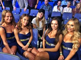 Ellie Goulding in Sky Sports World Championship Boxing: IBF, WBA, WBC Diamond & Vacant Ring Magazine World Super-Lightwe