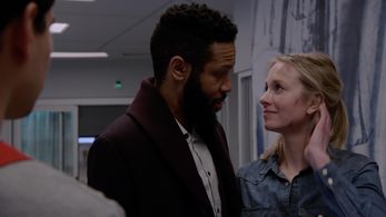 Jason Veasey and Cassie Kramer in Chicago Fire: Shut It Down (2020)