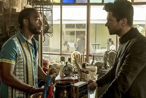 Still of Renell Gibbs,Dominic Cooper in Preacher (2016)
