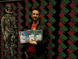 Max Isaacson receiving award for Outstanding Directing at Zed Fest 2018