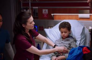 Mace Montgomery Miskel (Eric Jenkins) on the set of NBC's Chicago Med.