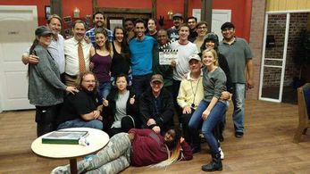 Cast and crew of Hostel Chicago. 2017