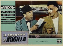 Humphrey Bogart and Mike Lane in The Harder They Fall (1956)