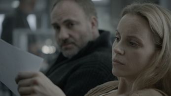 Kim Bodnia and Sofia Helin in The Bridge (2011)