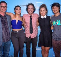 Joshua Malina, Ryan Malgarini, Osric Chau, Jessica Lu, and Haley Lu Richardson in The Young Kieslowski (2014)
