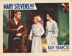 Glenda Farrell, Kay Francis, and Harry Myers in Mary Stevens, M.D. (1933)