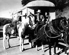 Alta Lee, Cal Shrum, and Max Terhune in Swing, Cowboy, Swing (1946)