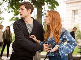 Julian Morris and Elizabeth McLaughlin in Hand of God (2014)