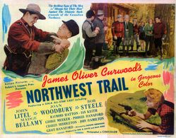 Madge Bellamy, John Hamilton, Poodles Hanneford, John Litel, George Meeker, Bob Steele, and Joan Woodbury in Northwest T