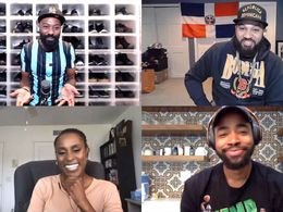 Jay Ellis, Issa Rae, The Kid Mero, and Desus Nice in Desus & Mero: Dunk on Napoleon (2020)