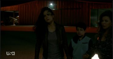 Alice Braga, Justina Machado, and Adolfo Alvarez in Queen of the South (2016)