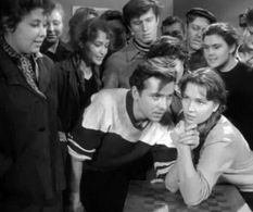 Oleg Khromenkov, Lyudmila Lyulko, and Aleksandr Susnin in Vodil poyezda mashinist (1961)