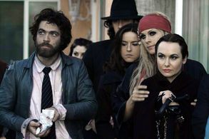 Adrian Quihuis, Eva-Maria Leonardou, Juan Riedinger, Anna Ward, and Marlies Pinto in On a Dark and Stormy Night (2010)