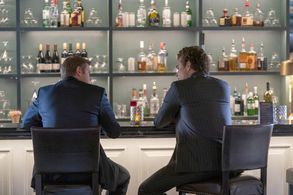 Josh Duhamel and Dane Davenport in The Thing About Pam (2022)