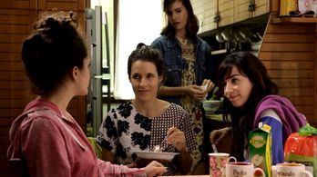 Maya Kenig and Naama Amit in You're Next (2014)