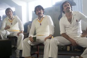 Hamish Michael as Doug Walters, Brendan Cowell as Rod Marsh and Matt Le Nevez as Dennis Lillee in the 2012 mini-series H