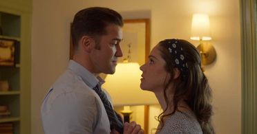 Eddie Nason with Amy Thomason in Amityville: The People of New York vs Ronald J DeFeo Jr.