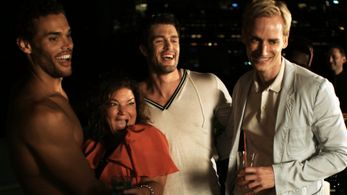 Casper Andreas, Mindy Cohn, Marcus Patrick, and Samuel Whitten in Violet Tendencies (2010)